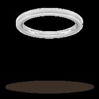 2mm slight court standard matt centre with grooves wedding ring in 18  ...