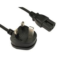 2m TV Aerial Lead Male Plug to Plug with Adapter Black