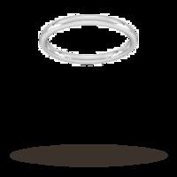 2mm Slight Court Standard Wedding Ring In 18 Carat White Gold - Ring Size P