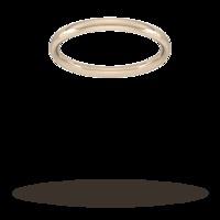 2mm Traditional Court Standard Wedding Ring in 9 Carat Rose Gold- Ring Size U