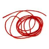 2mm Twisted Jute String Cord Red