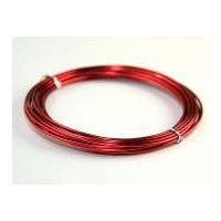 2mm deco coloured craft wire 5m red