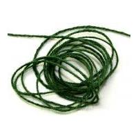 2mm twisted jute rustic cord dark green