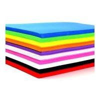 2mm Thick Funky Foam Craft Sheets 22cm x 30cm Assorted Colours