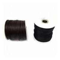 2mm imitation leather thonging cord black