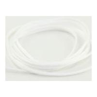 2mm berisford rope ribbon satin cord 1 white