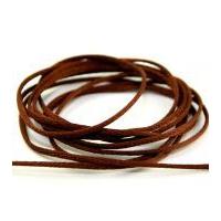 2mm berisford rope ribbon satin cord 25 brown