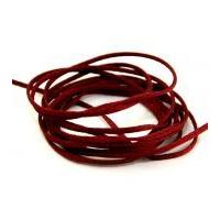 2mm berisford rope ribbon satin cord 405 burgundy