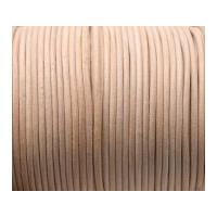 2mm Craft Factory Leather Thonging Cord Natural