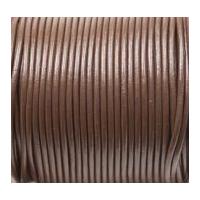 2mm Craft Factory Leather Thonging Cord Brown