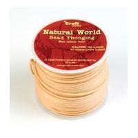 2mm Craft Factory Waxed Cotton Cord Natural
