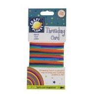 2mm DoCrafts Threading Cord 3m Multicoloured Rainbow