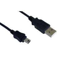 2m USB Extension Cable Black