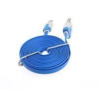 2M Flat Noodle Micro USB Charger Sync Data Cable