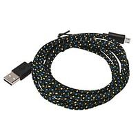 2m 66ft braided fabric micro usb sync adapter charger cable for androi ...