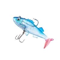 2pcs 8cm 15g transparent t tail lead fishing lure soft bait with one t ...