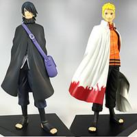 2PCS Uzumaki Naruto 16CM Uchiha Sasuke PVC Anime Action Figures Doll Toys