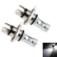 2Pcs H4 30W 6x CREE XB-D R3 1200LM 6000K White Light LED for Car Headlamp (DC 10-30V)