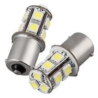 2Pcs 1156 135050SMD LED Car Light Bulb Warm Light DC12V