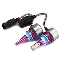 2pcs H8 H9 H11 7200LM CSP LED Del Faro H11 LED HEADLIGHT for CAR with CSP goods quality CHIPS 36W POWER