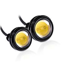 2pcs 18MM White Color Led Eagle Eye Light Daytime Running Drl Backup Car DC12V