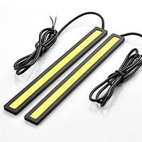 2pcs 17cm 6W 600-700LM Daytime Running light Yellow Color High Power COB DRL Waterproof IP68 Daylight(12V)