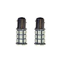 2Pcs 1157 275050SMD LED Car Light Bulb Green Light DC12V