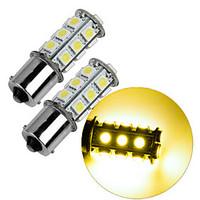 2Pcs 1156 185050 SMD LED Car Light Bulb Warm Light DC12V