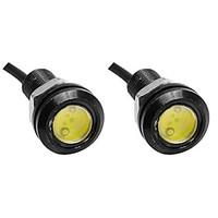 2pcs 23mm white color eagle eye light car fog drl daytime reverse back ...