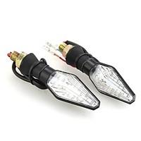 2Pcs 12 LED 3528 SMD Motorcycle Double Colors Turn Signals Blinker Indicators