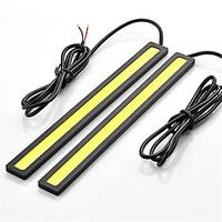 2pcs HRY 14cm 600-700LM Daytime Running Light White/Blue Color Light COB DRL Waterproof Daylight(12V)