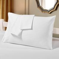 2pcs/set Cotton Pillow Case Well-made Soft Pillow Cover Case Pillowcases Pillow Slipcovers with Hidden Zipper Closure--Standard Size 20\