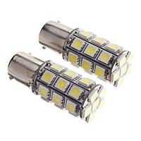 2pcs bay15d 1156 27 smd 5050 led car tail stop brake turn signal light ...