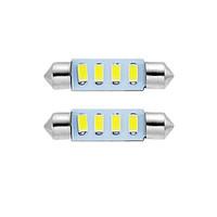 2pcs 39mm led festoon dome light reading lamp license plate lamp white