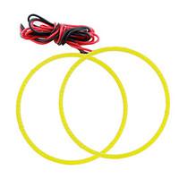 2pcs cob angel eyes 80mm auto halo ring white color light car motorcyc ...