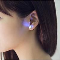 2PCS Unique Design LED Earrings Light Light Up Bling Ear Studs Accessories for Dance Party Bar