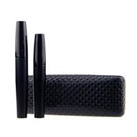 2PCS 3D Moodstruck Thick Eyelashes Fiber Lashes Black Professional Makeup Waterproof Eye Lash Mascara Set(Transplanting GelFibers)