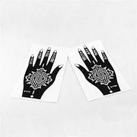 2pcs Henna Airbrush Tattoo Stencil S103