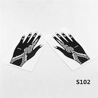 2pcs Henna Airbrush Tattoo Stencil