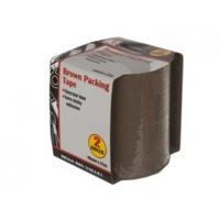 2rolls 48mmx22m Brown Packing Tape Pvc Coated Sleeve