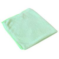 2work microfibre cloth green 400 x 400mm pack of 10