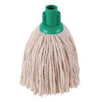 2Work 12oz PY Smooth Socket Mop Green Pack of 10 PJYG1210I