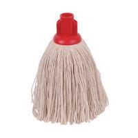 2Work 12oz Twine Rough Socket Mop Red Pack of 10 PJTR1210I