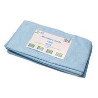 2Work Blue 400x400mm Microfibre Cloth Pack of 10 101161BU