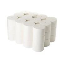 2Work Coreless Toilet Rolls 95mmx96m 800 Sheets White Pack of 36