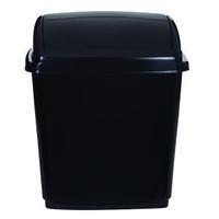 2Work Swing Top Bin 50 Litre Black RB02381