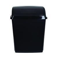 2Work Swing Top Bin 30 Litre Black RB02383