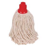 2Work 14oz PY Smooth Socket Mop Red Pack of 10 PJYR1410I