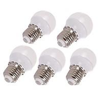 2W E26/E27 LED Globe Bulbs 6 SMD 3528 200-250 lm Warm White Decorative AC 220-240 V 5 pcs