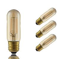 2W E27 LED Filament Bulbs T30 2 COB 180 lm Amber Decorative AC 220-240 V 4 pcs